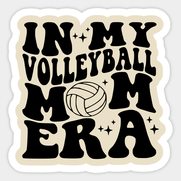 In My Volleyball Mom Era Sticker by John white